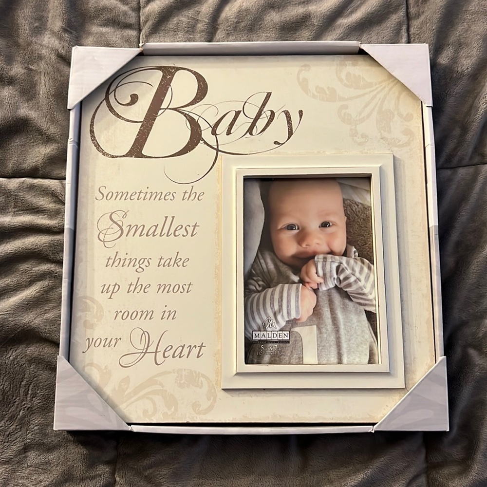 Baby Picture frame with quote